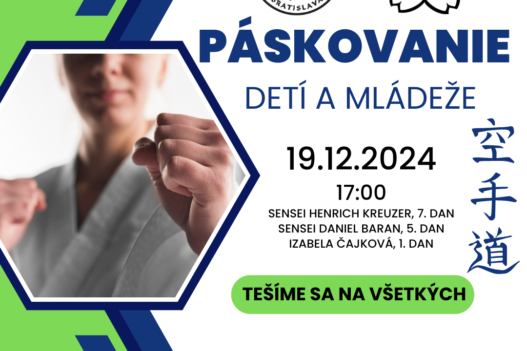 Páskovanie detí a mládeže – Dojo Ovsište